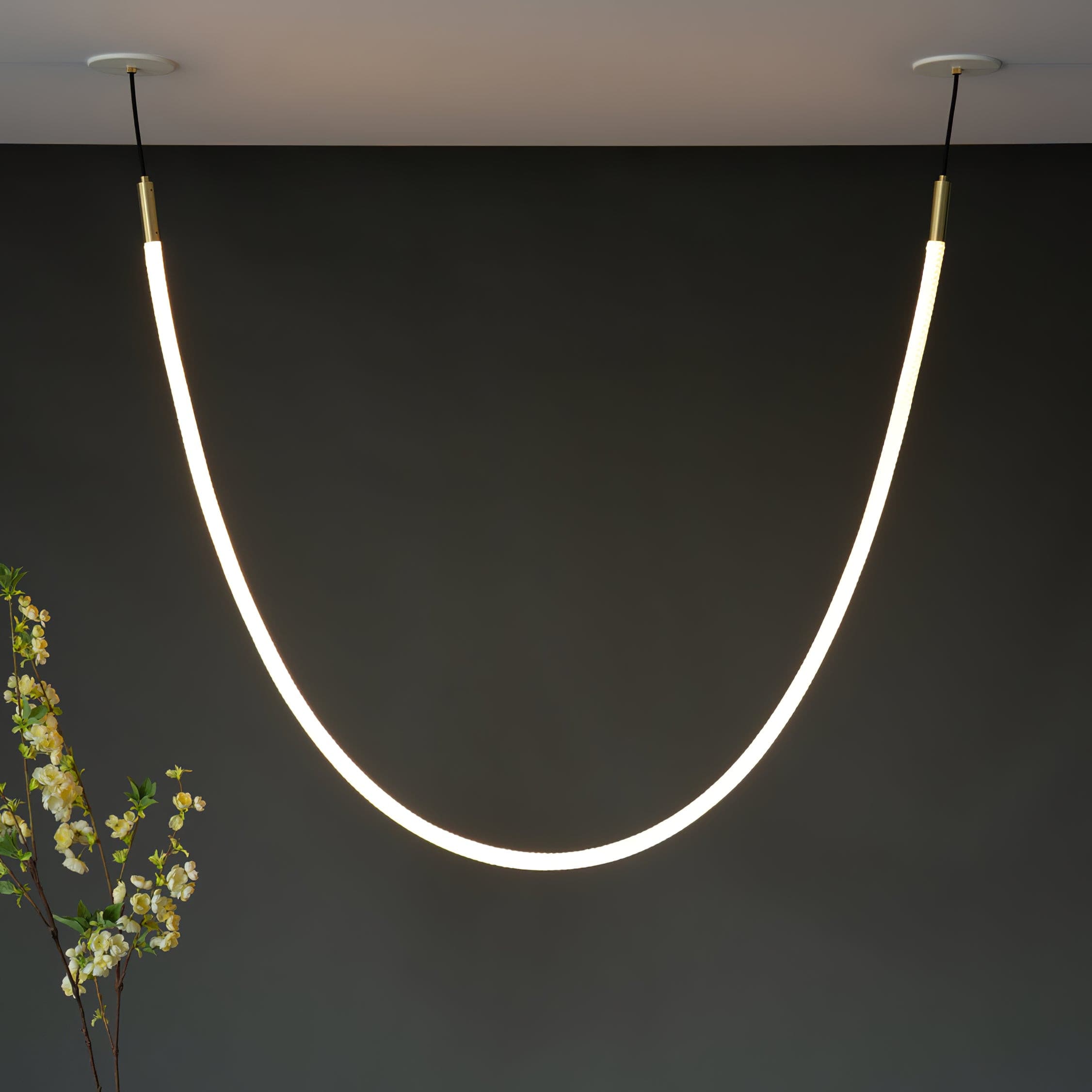 Hanglamp van silicone en metaal – Bonq