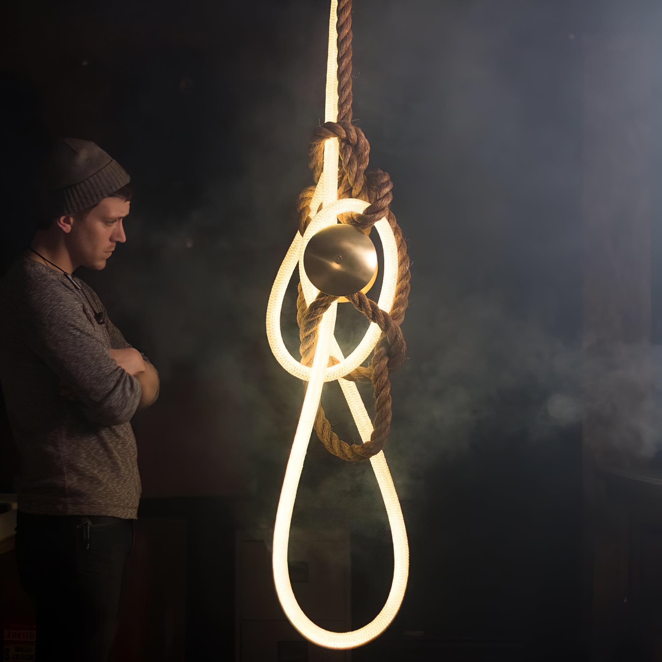 Hanglamp van silicone en metaal – Bonq