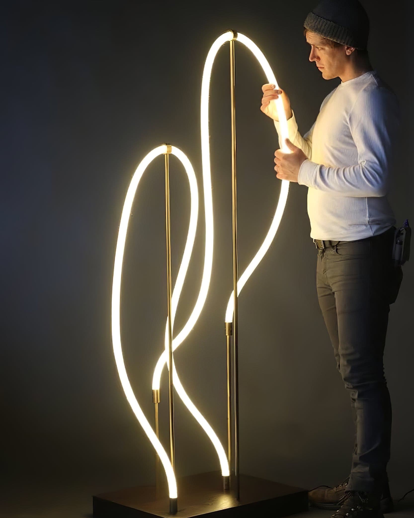 Hanglamp van silicone en metaal – Bonq