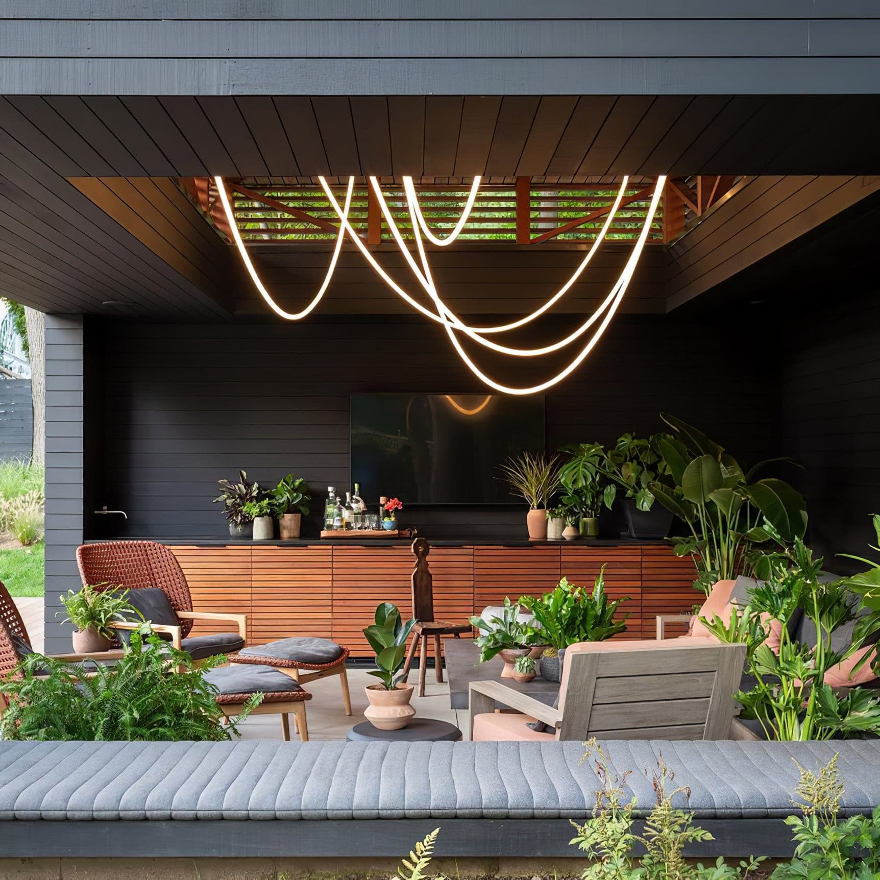 Hanglamp van silicone en metaal – Bonq