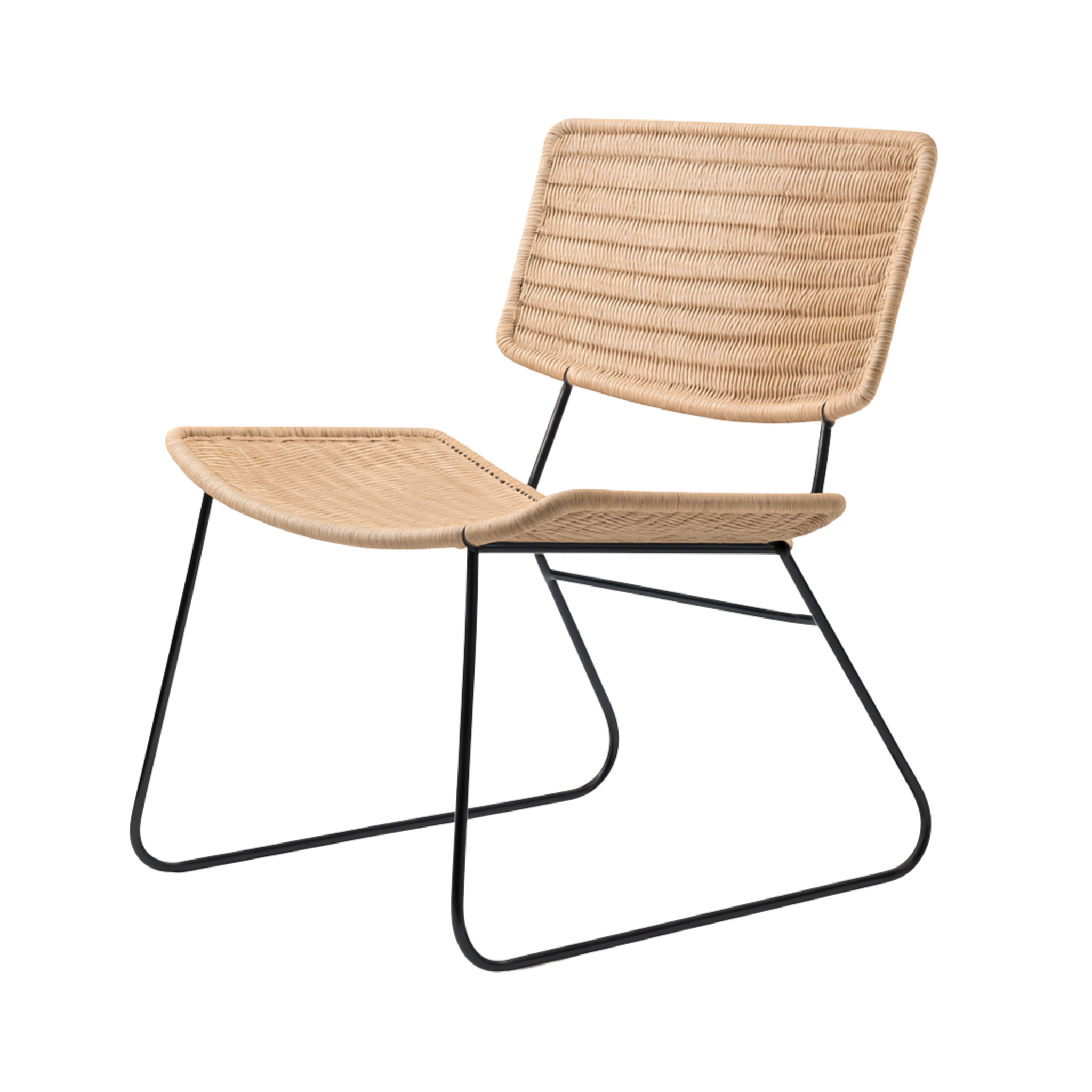 Aelora™ Rotin Stoel – Luchtig Design met Metaal
