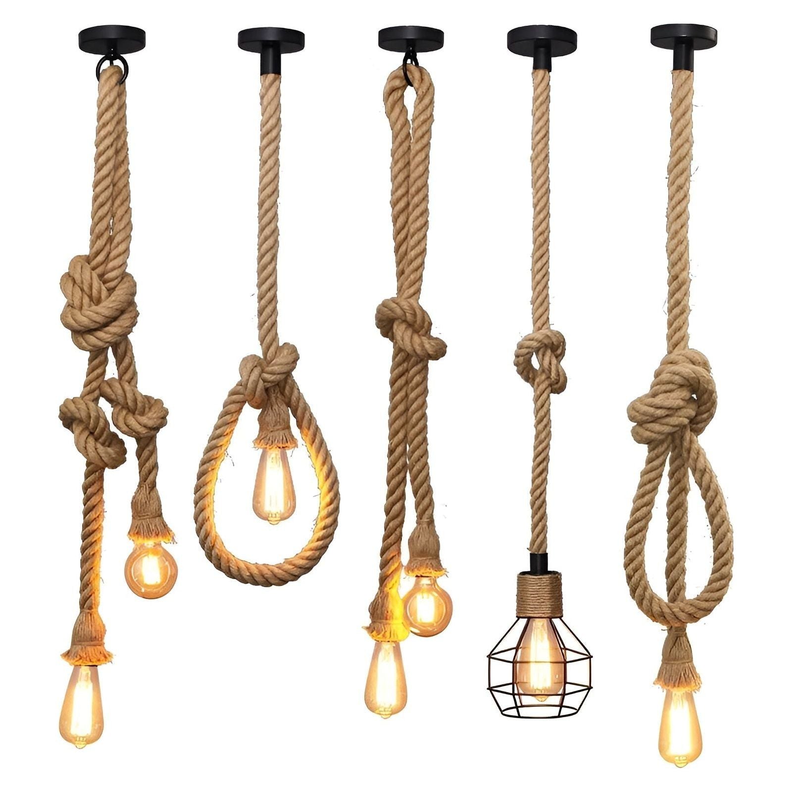 VintaRope Hanglamp – Italiaans Design met Vintage Charme