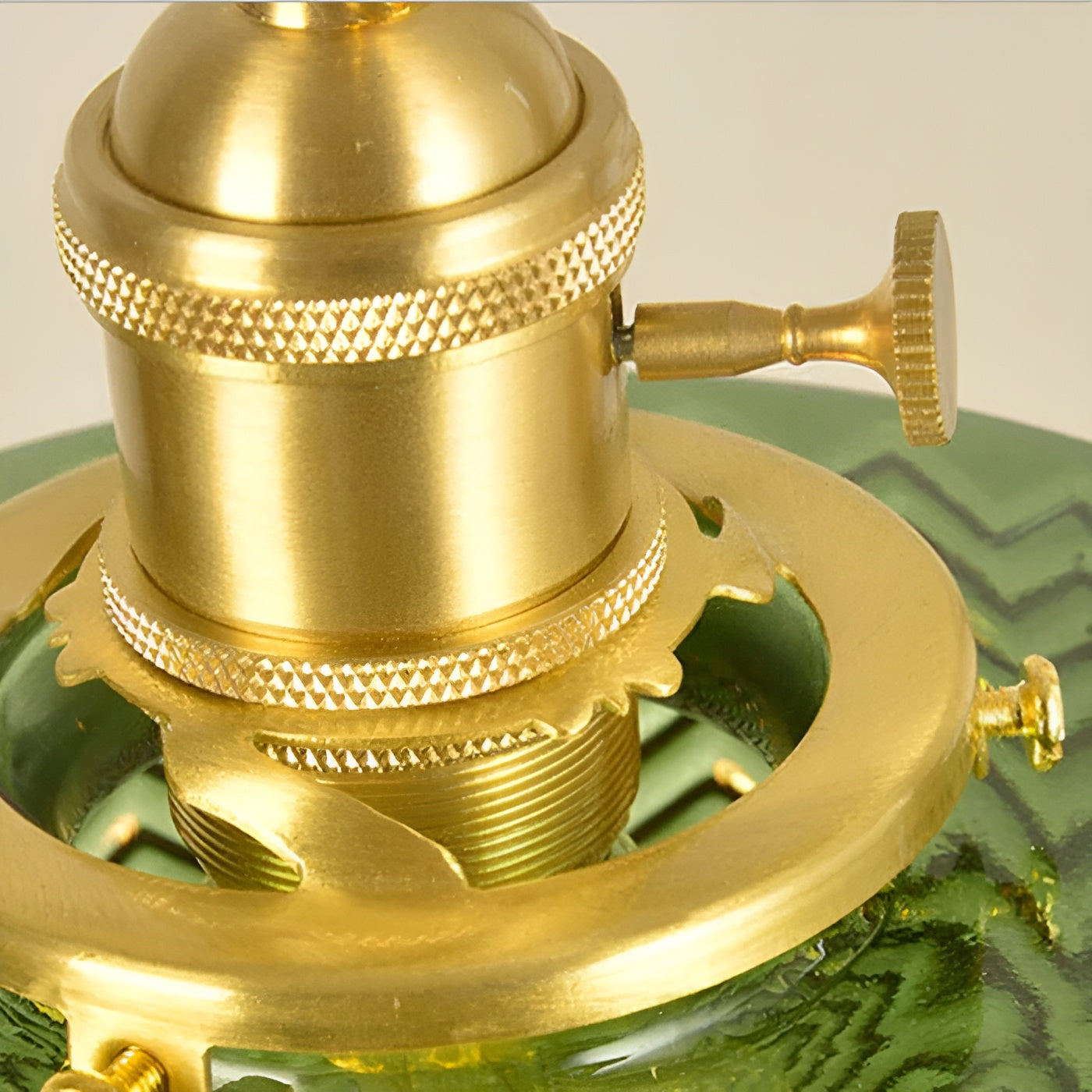 Aurivida Lamp – Elegante Glas Hanglamp met Koperen Accenten