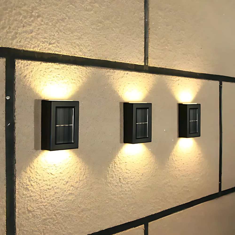 Stijlvolle solar wandlamp voor buiten