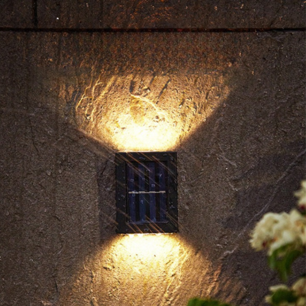 Stijlvolle solar wandlamp voor buiten