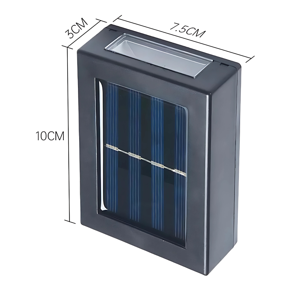 Stijlvolle solar wandlamp voor buiten