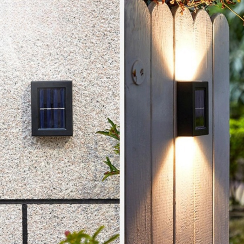 Stijlvolle solar wandlamp voor buiten