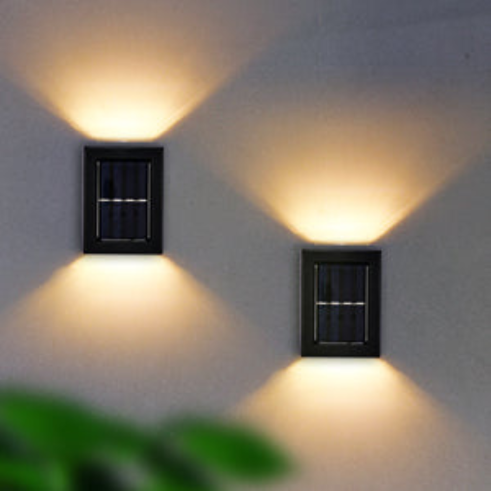 Stijlvolle solar wandlamp voor buiten