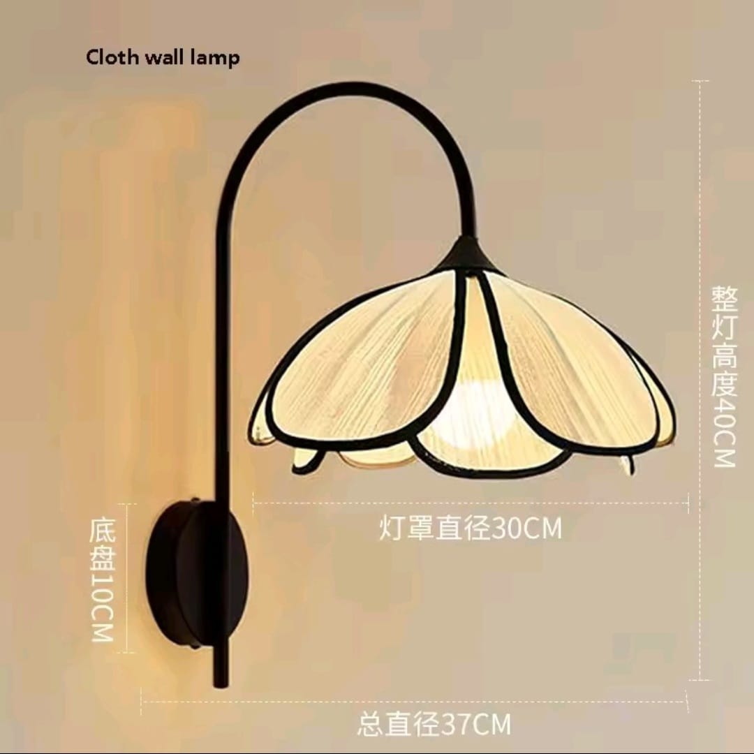 Zeyara™ Japanse Rotan Bloemblaadje Wandlamp