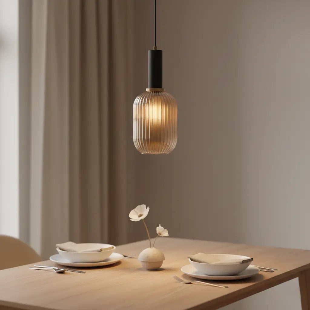 Hanglamp glas amber | Vitrum