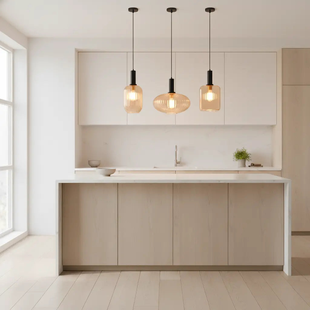 Hanglamp glas amber | Vitrum