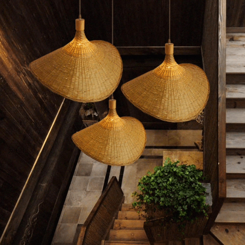 BambuAura Hanglamp – Handgemaakt van Duurzaam Bamboe