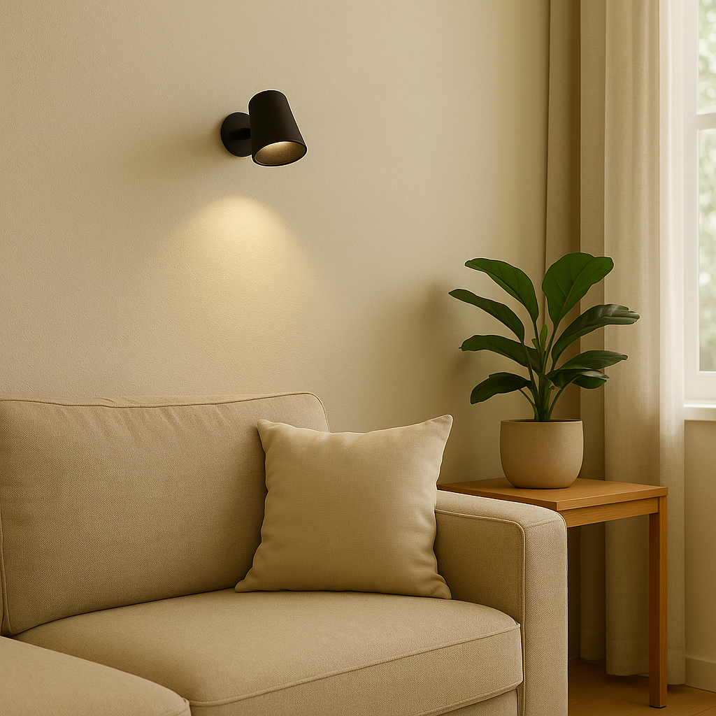 Minimalistische muurlamp