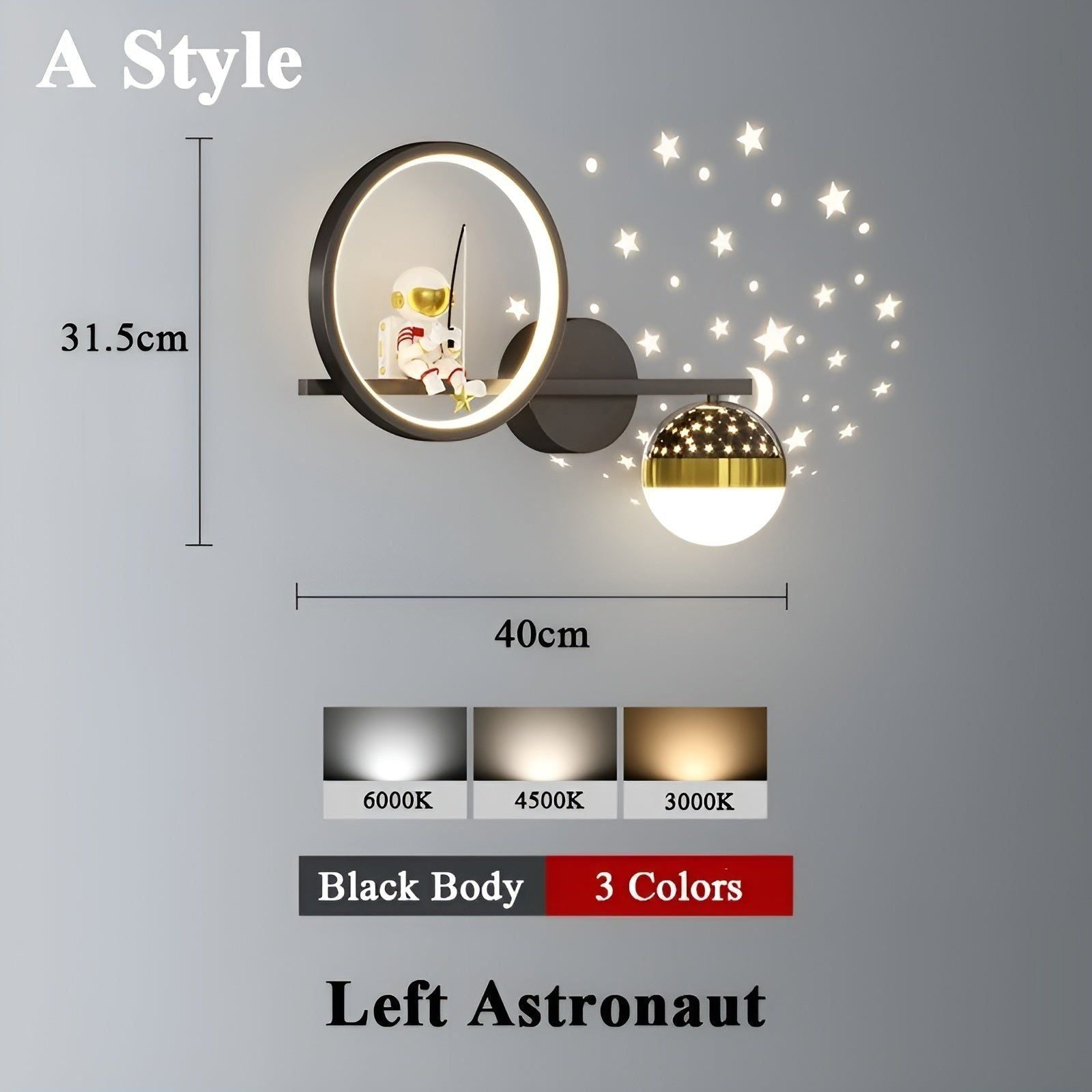 StarryDream – LED Wandlamp met Sterrenprojectie
