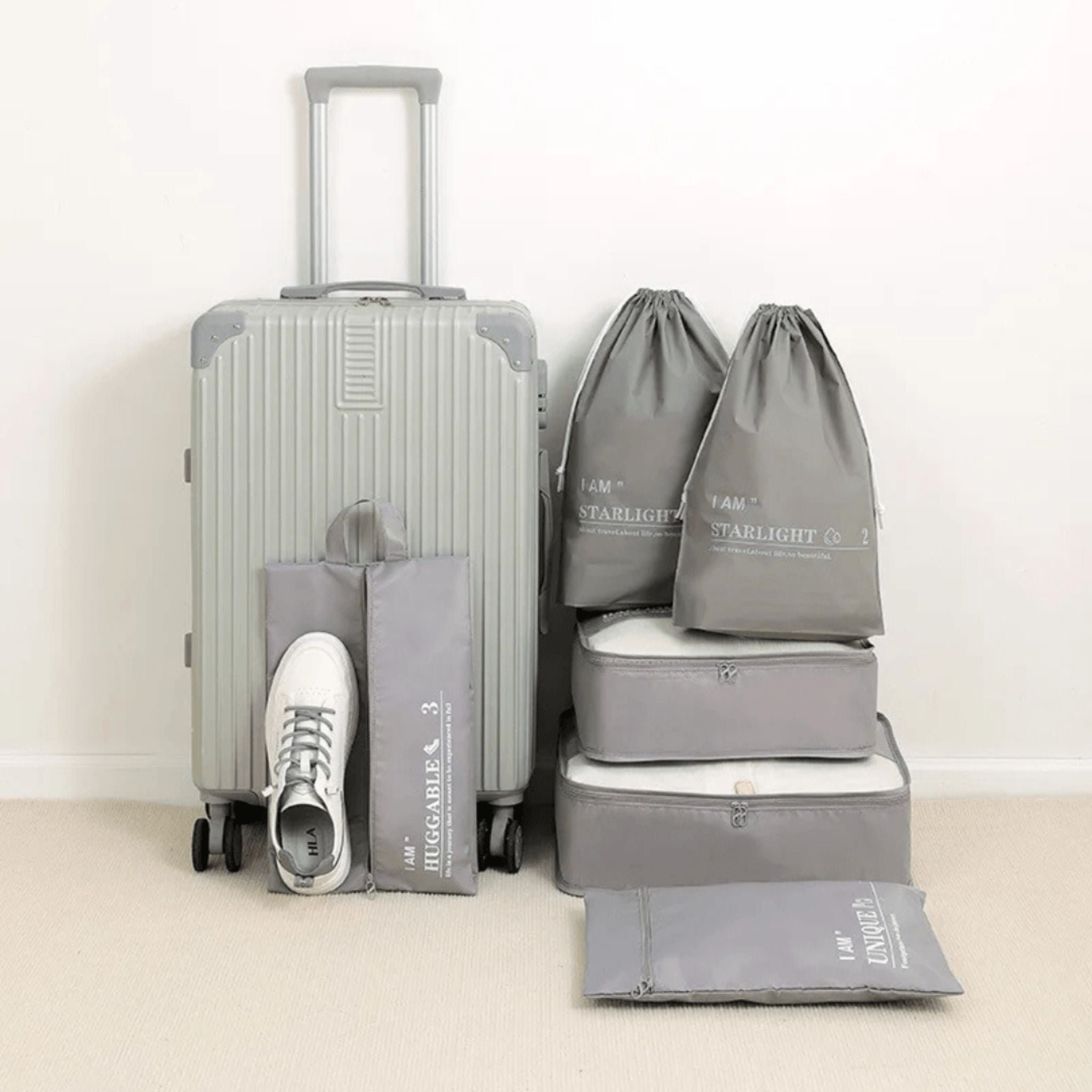 PackMate™ – 6-Delige Reisorganizer Set | Voor Perfect Georganiseerde Koffers