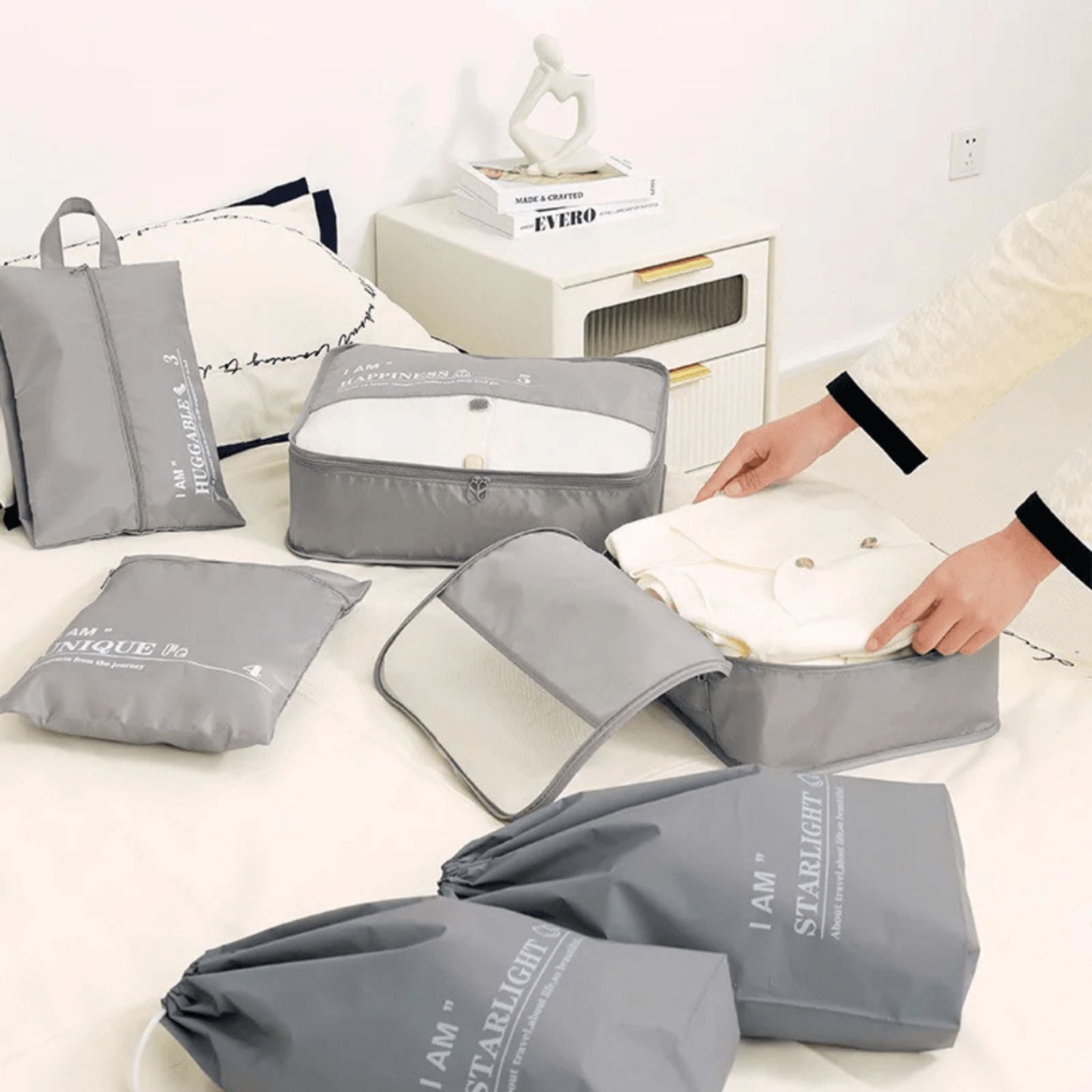 PackMate™ – 6-Delige Reisorganizer Set | Voor Perfect Georganiseerde Koffers