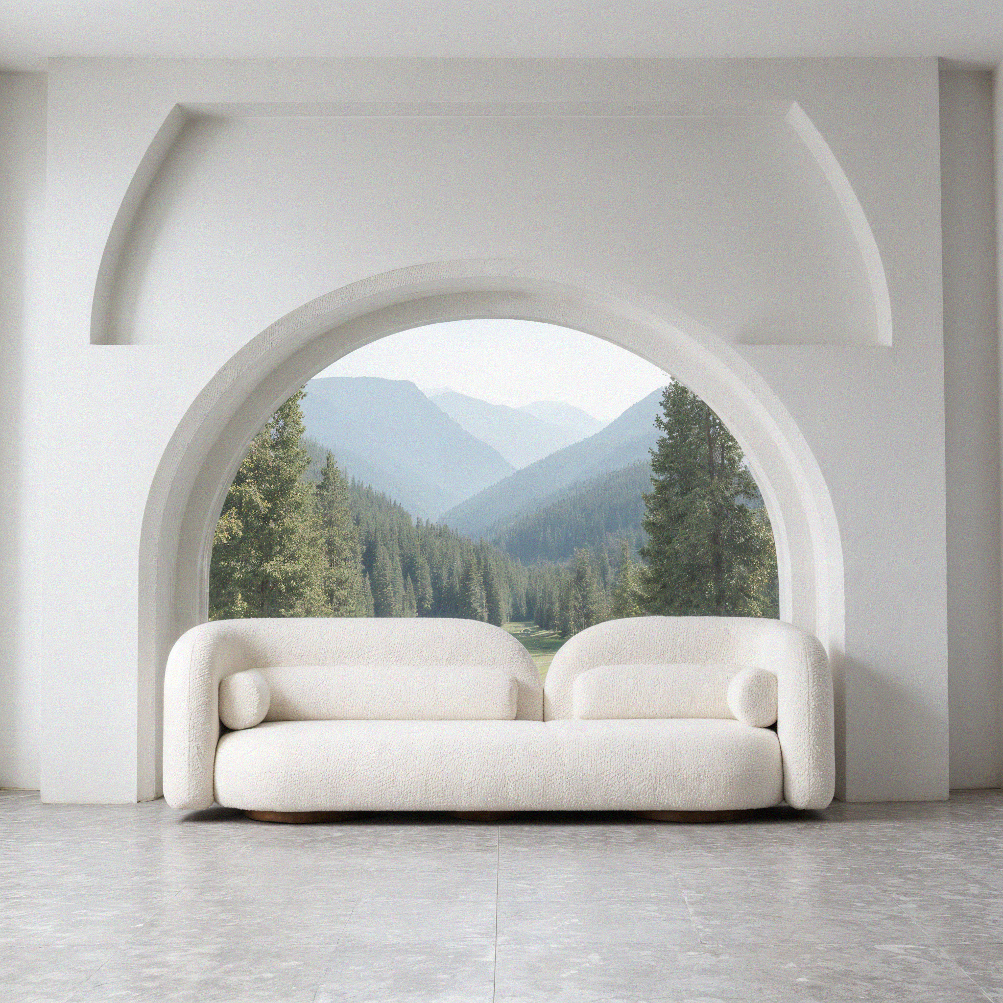 Améliane Sofa Tijdloze Elegantie in Bouclé
