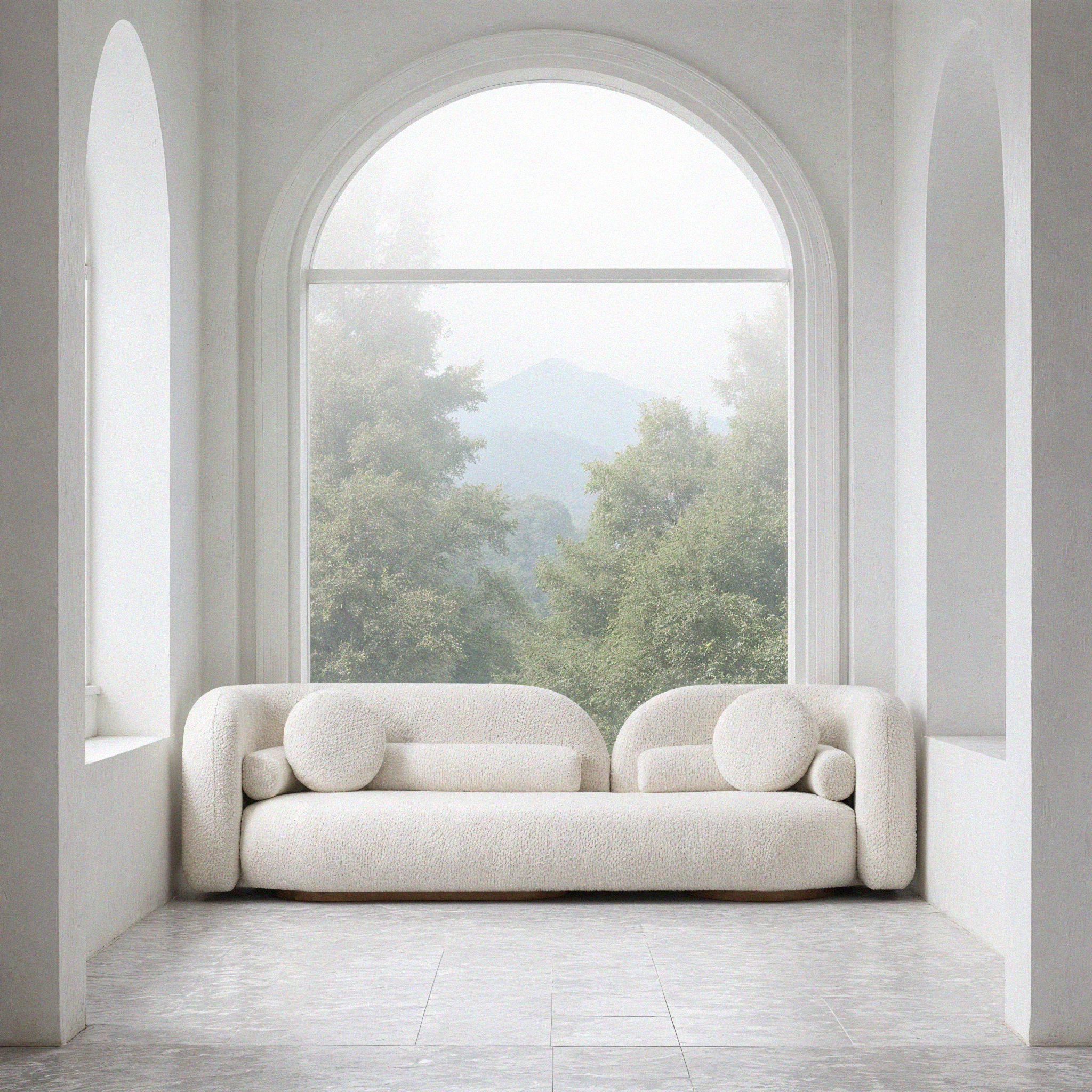 Améliane Sofa Tijdloze Elegantie in Bouclé