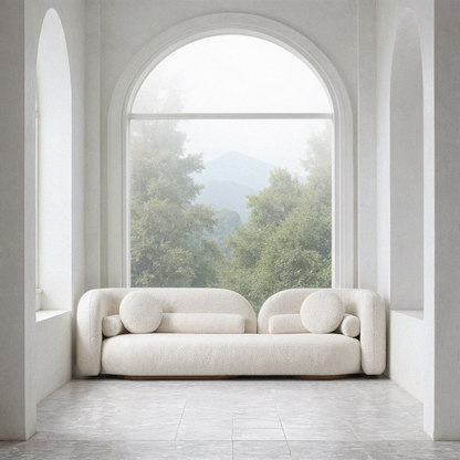 Améliane Sofa Tijdloze Elegantie in Bouclé