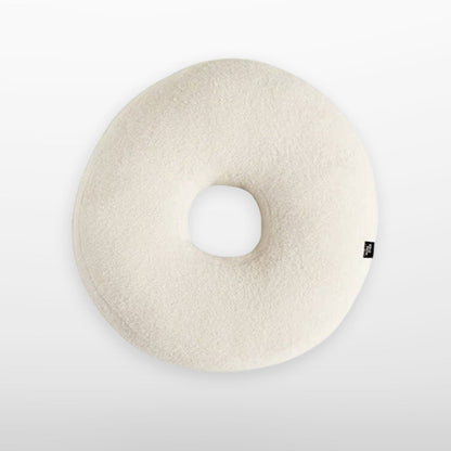 Mallow Donut – Wit Fluwelen Donutkussen