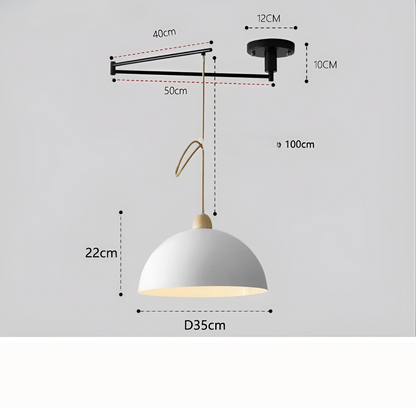 LuxeSwing – LED Hanglamp met Scharnierarm