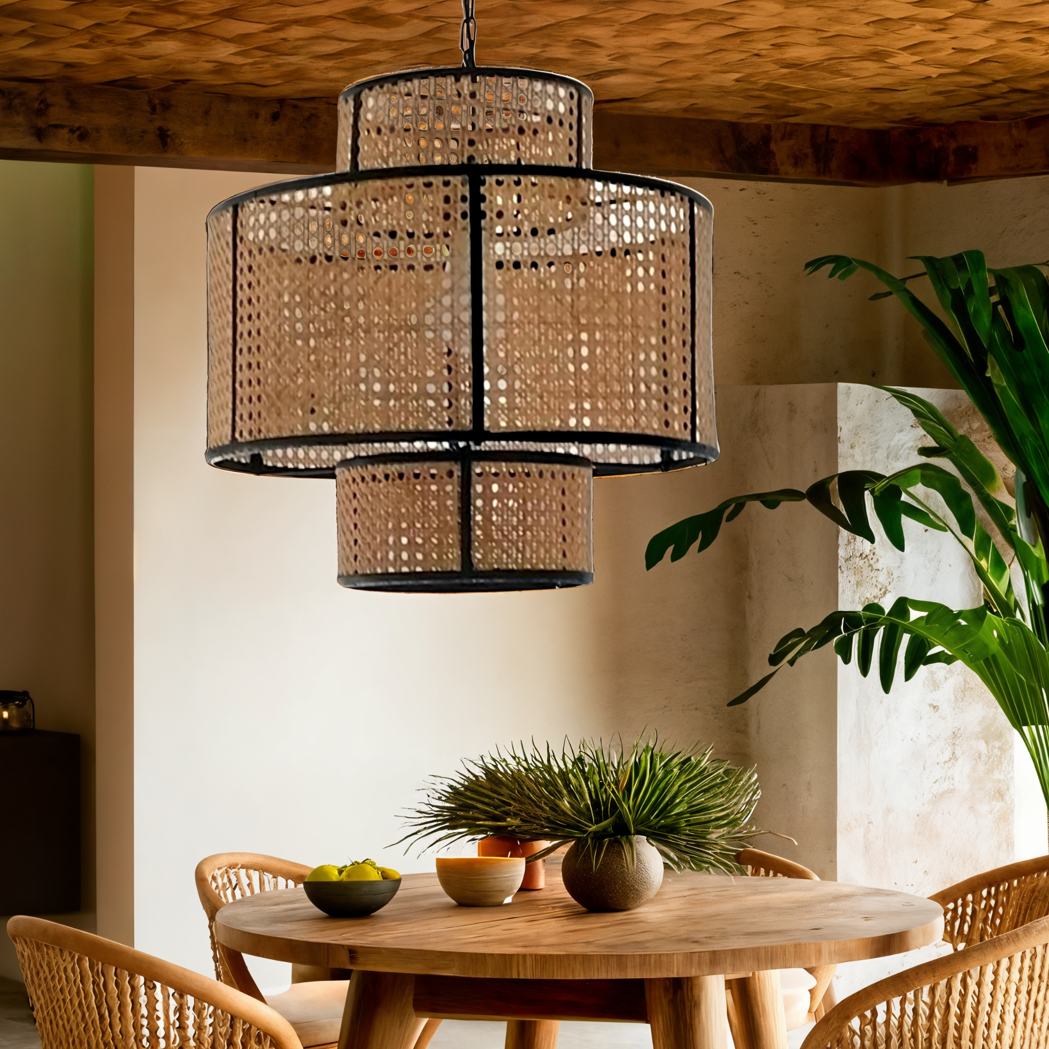 Eloya Rotan Hanglamp – Handgemaakte Natuurlijke Eyecatcher