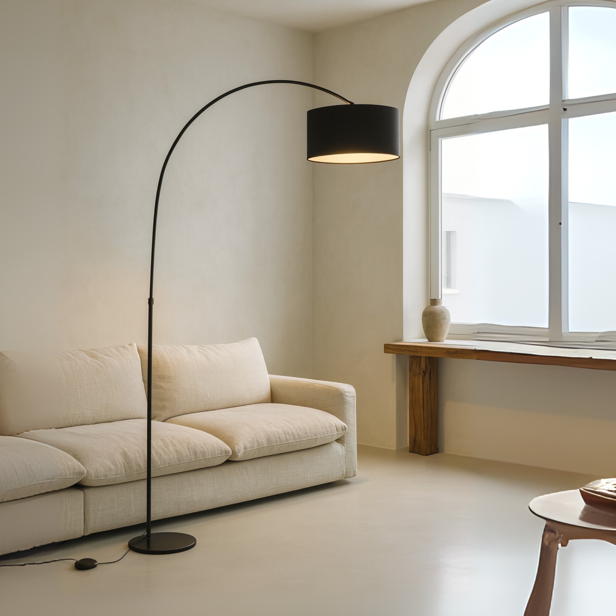 Arcus Noir Booglamp – Modern Design & Sfeervolle LED-Verlichting