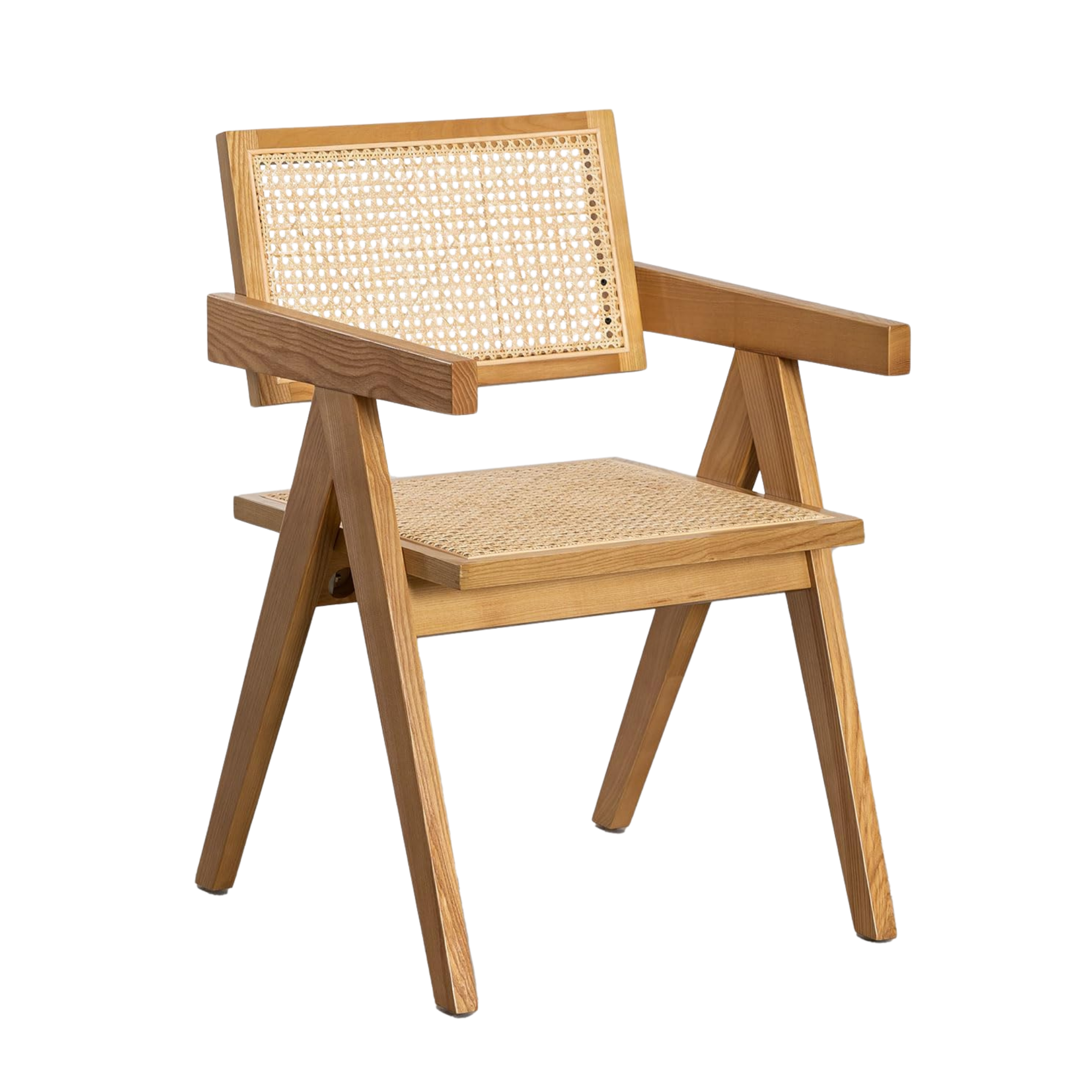 Fiolla™ Rotin Elegance Stoel – Natuurlijk Hout & Tijdloos Design