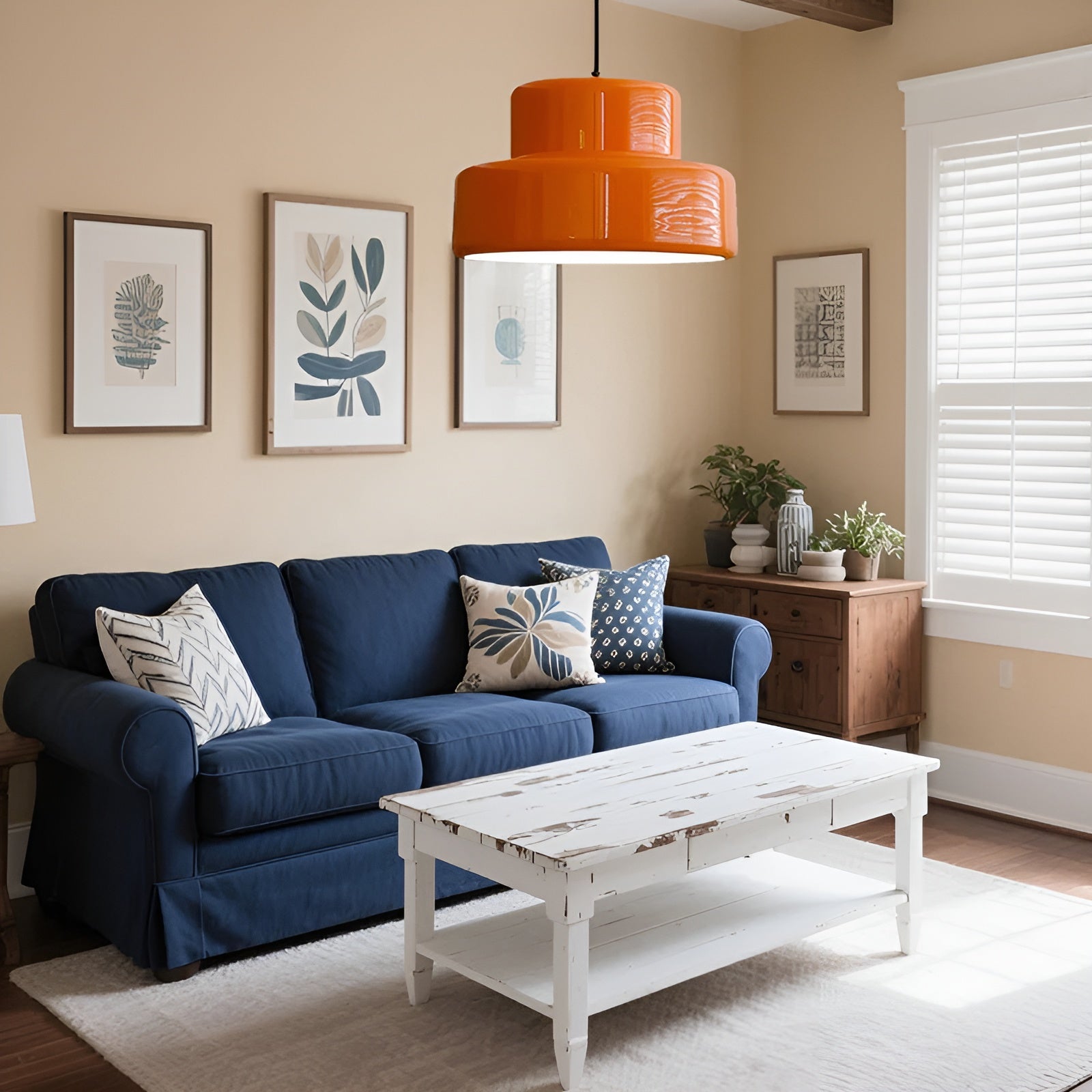 ArancioDome Hanglamp – Bauhaus Design in Levendig Oranje