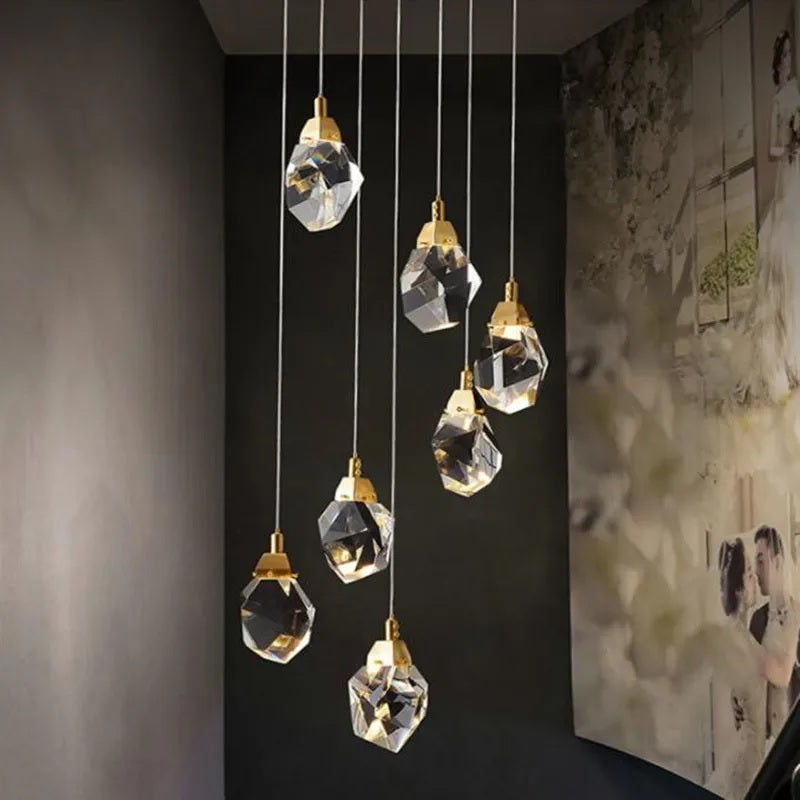 Aurelia Crystal Cascade – Luxe K9 Kristallen Hanglamp