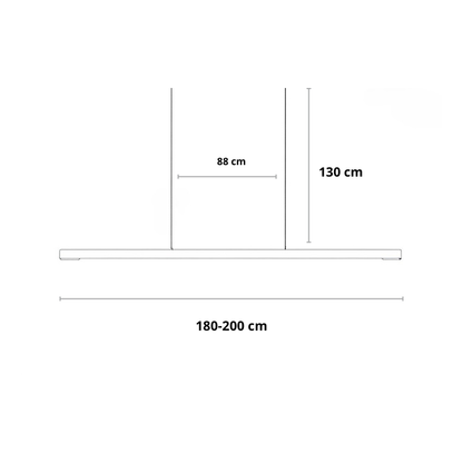 Glødra – Langwerpige Houten Hanglamp met Minimalistische Uitstraling