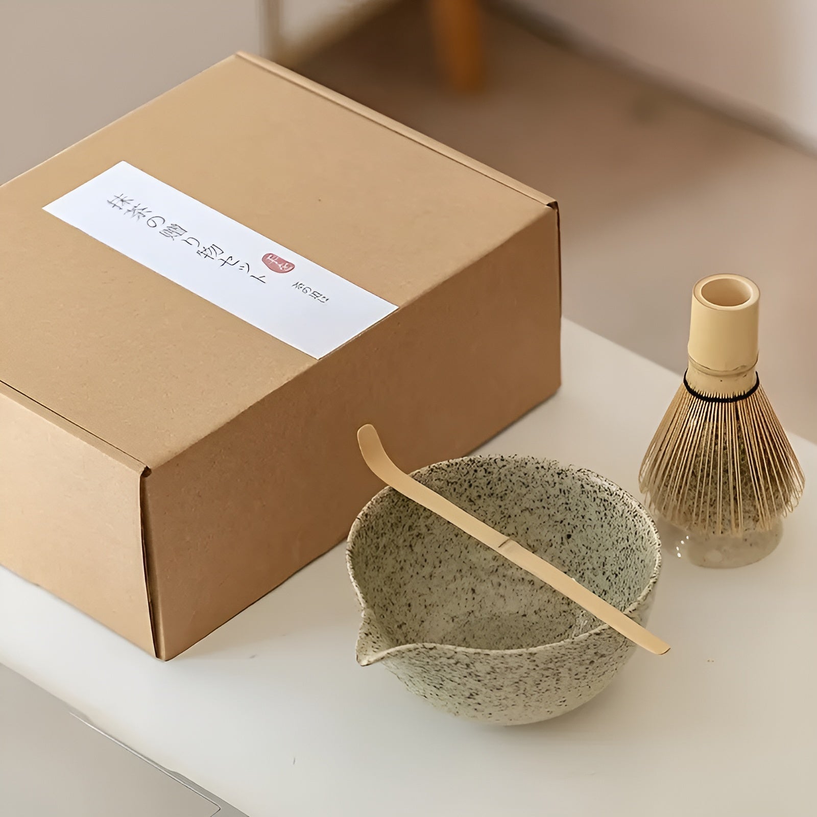 Zenmatcha Set – Japans 4-delig Matcha Thee Set in Geschenkbox