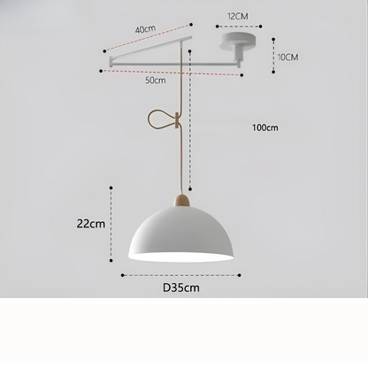LuxeSwing – LED Hanglamp met Scharnierarm