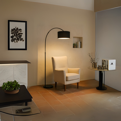 Arcus Noir Booglamp – Modern Design & Sfeervolle LED-Verlichting