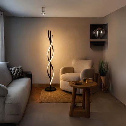 HelixGlow – Moderne LED Spiraal Vloerlamp