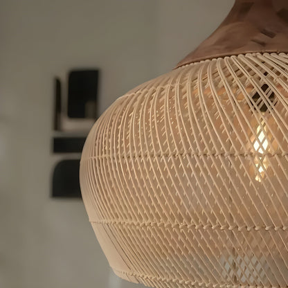 Naturalea Light – Handgemaakte Rotan Hanglamp met Warme Uitstraling