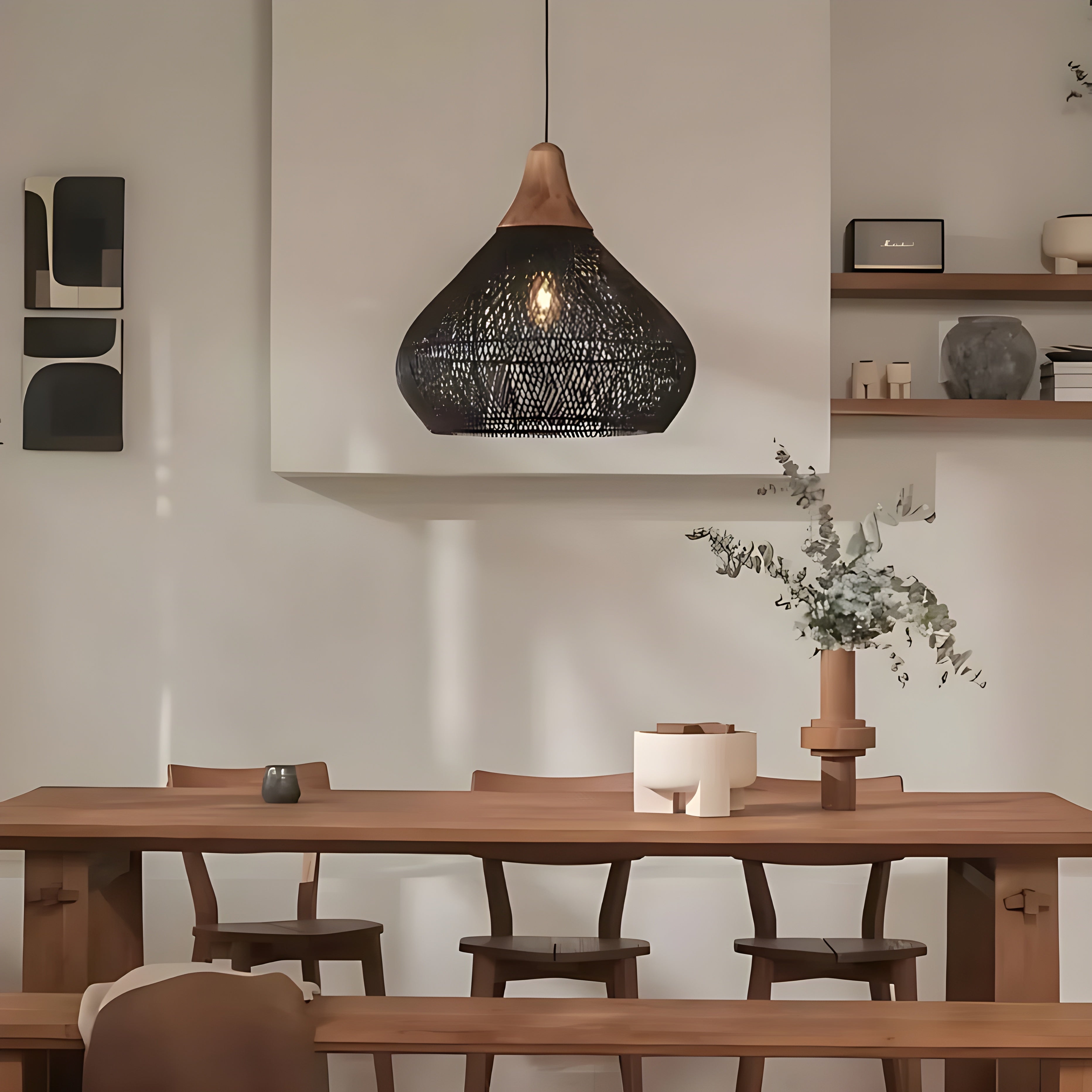 Naturalea Light – Handgemaakte Rotan Hanglamp met Warme Uitstraling