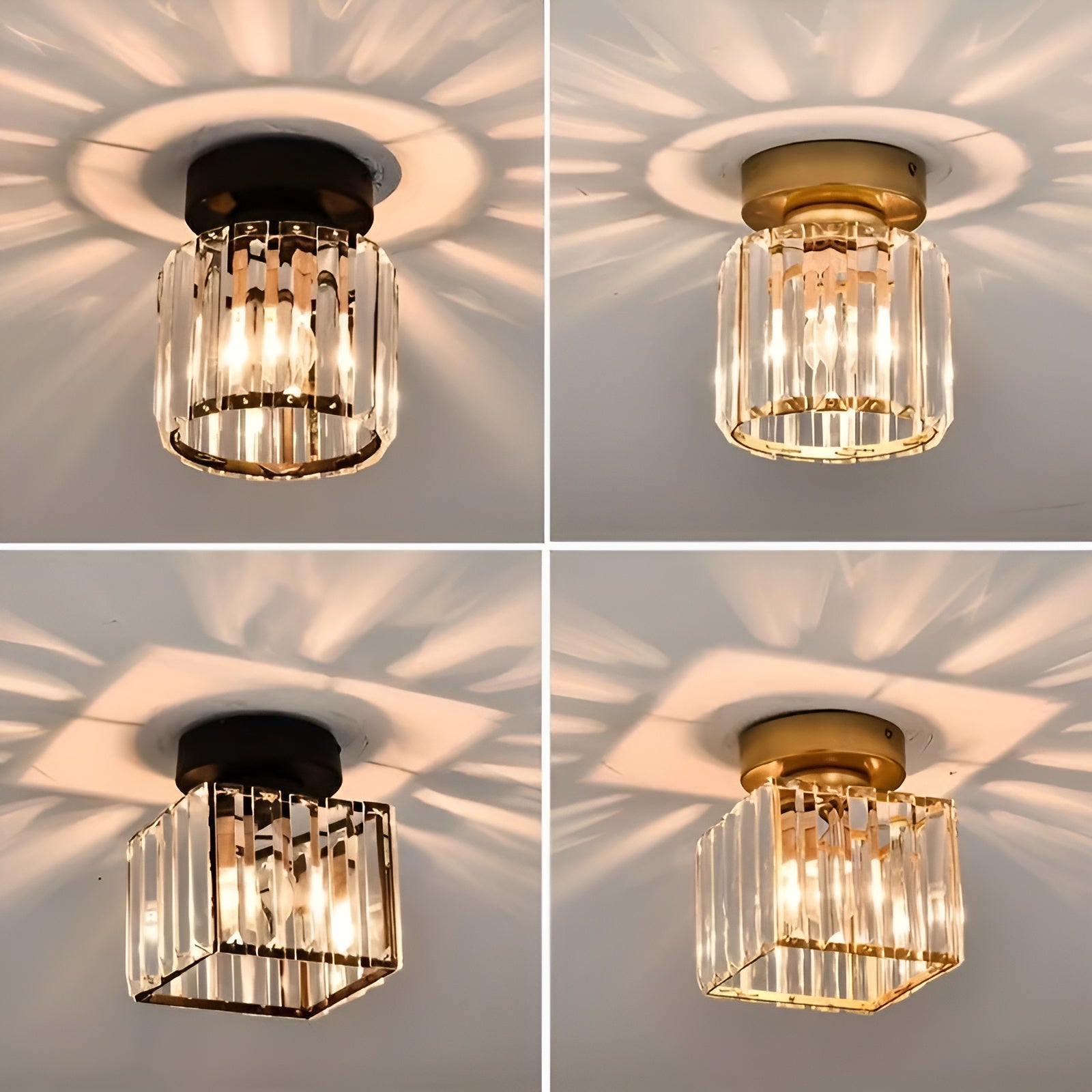 Delyra – Moderne Plafondlamp met Kristallen Gloed