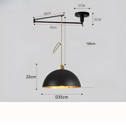 LuxeSwing – LED Hanglamp met Scharnierarm