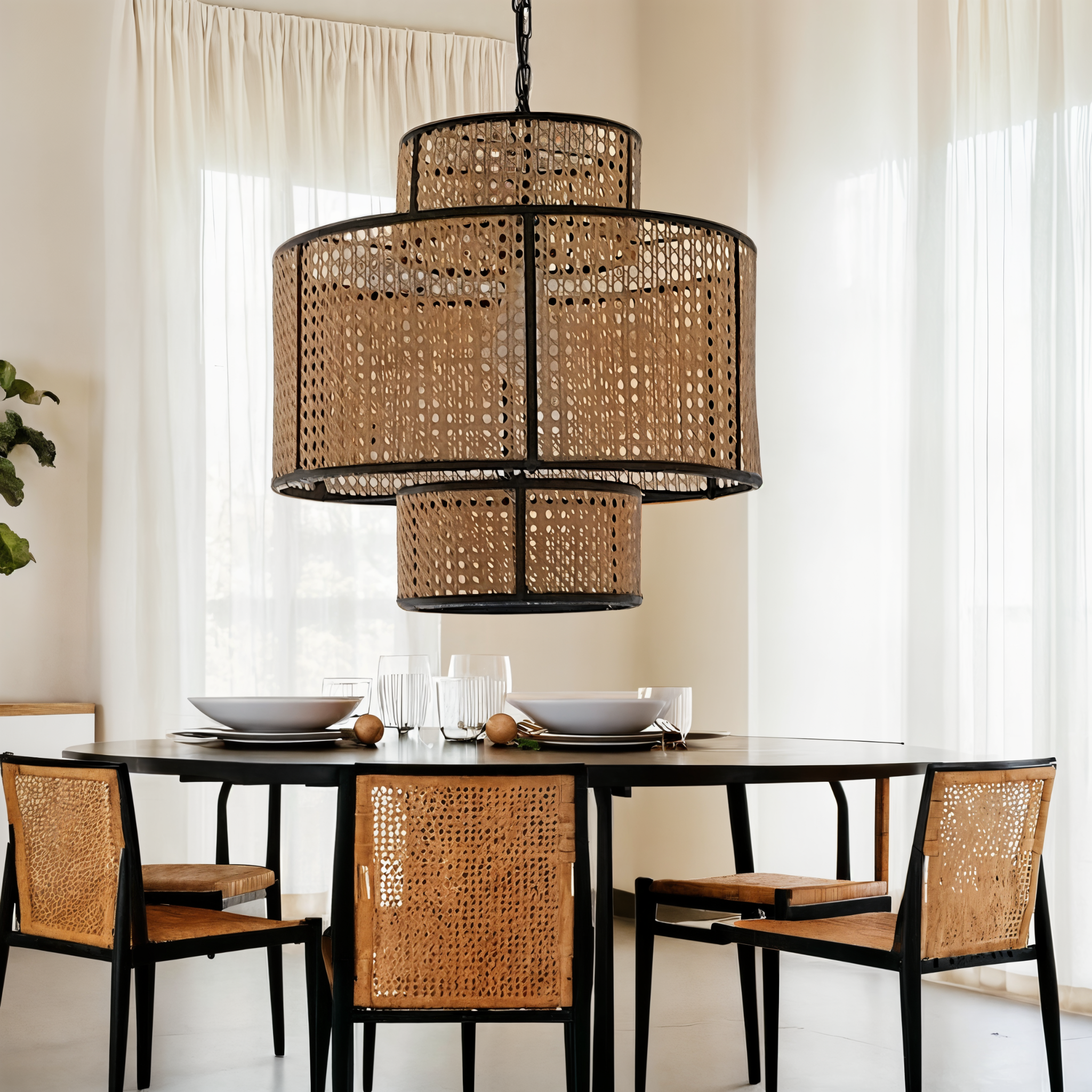 Eloya Rotan Hanglamp – Handgemaakte Natuurlijke Eyecatcher