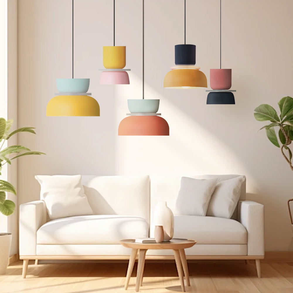 hanglamp van aluminium met een matte coating.– Bonq