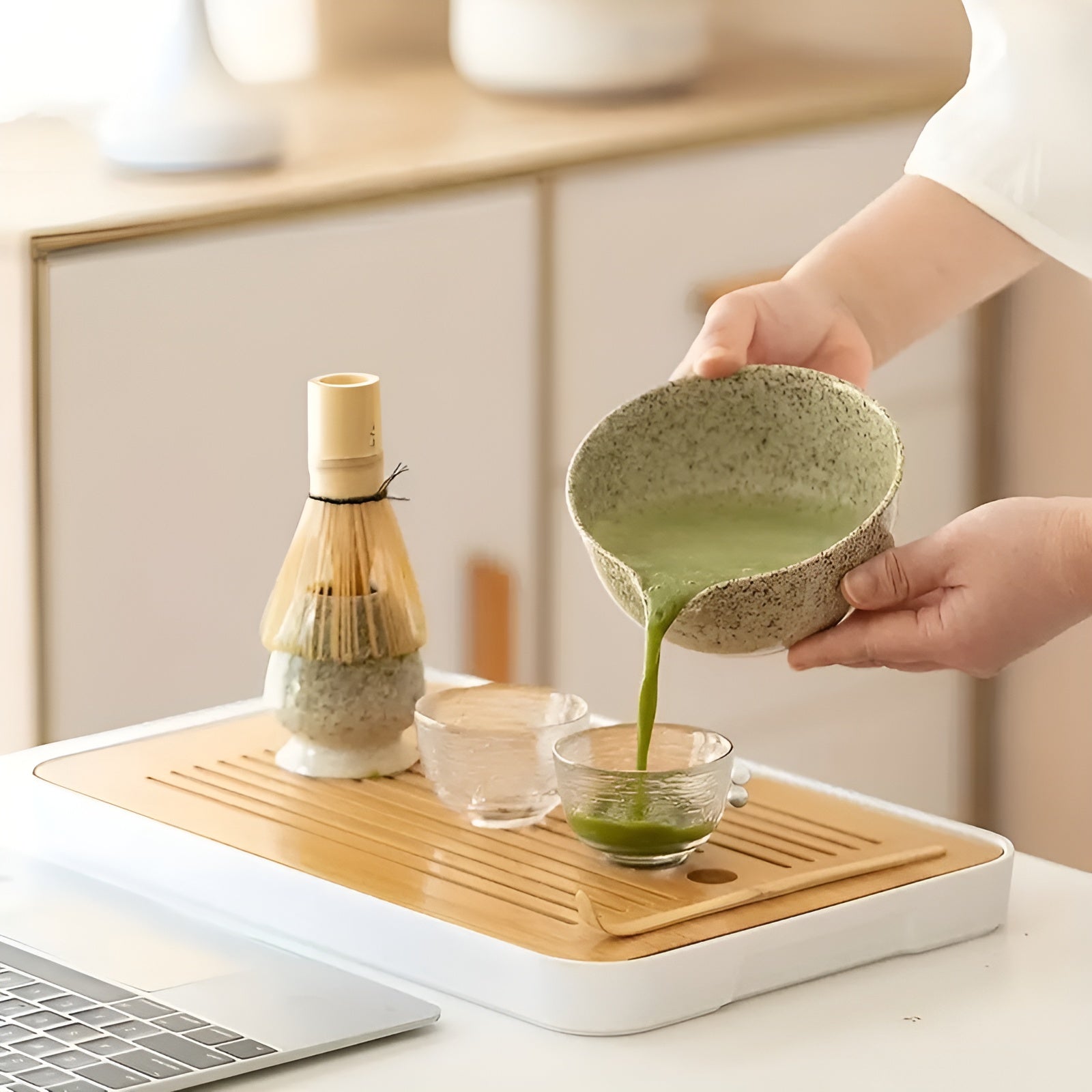 Zenmatcha Set – Japans 4-delig Matcha Thee Set in Geschenkbox