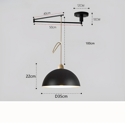 LuxeSwing – LED Hanglamp met Scharnierarm