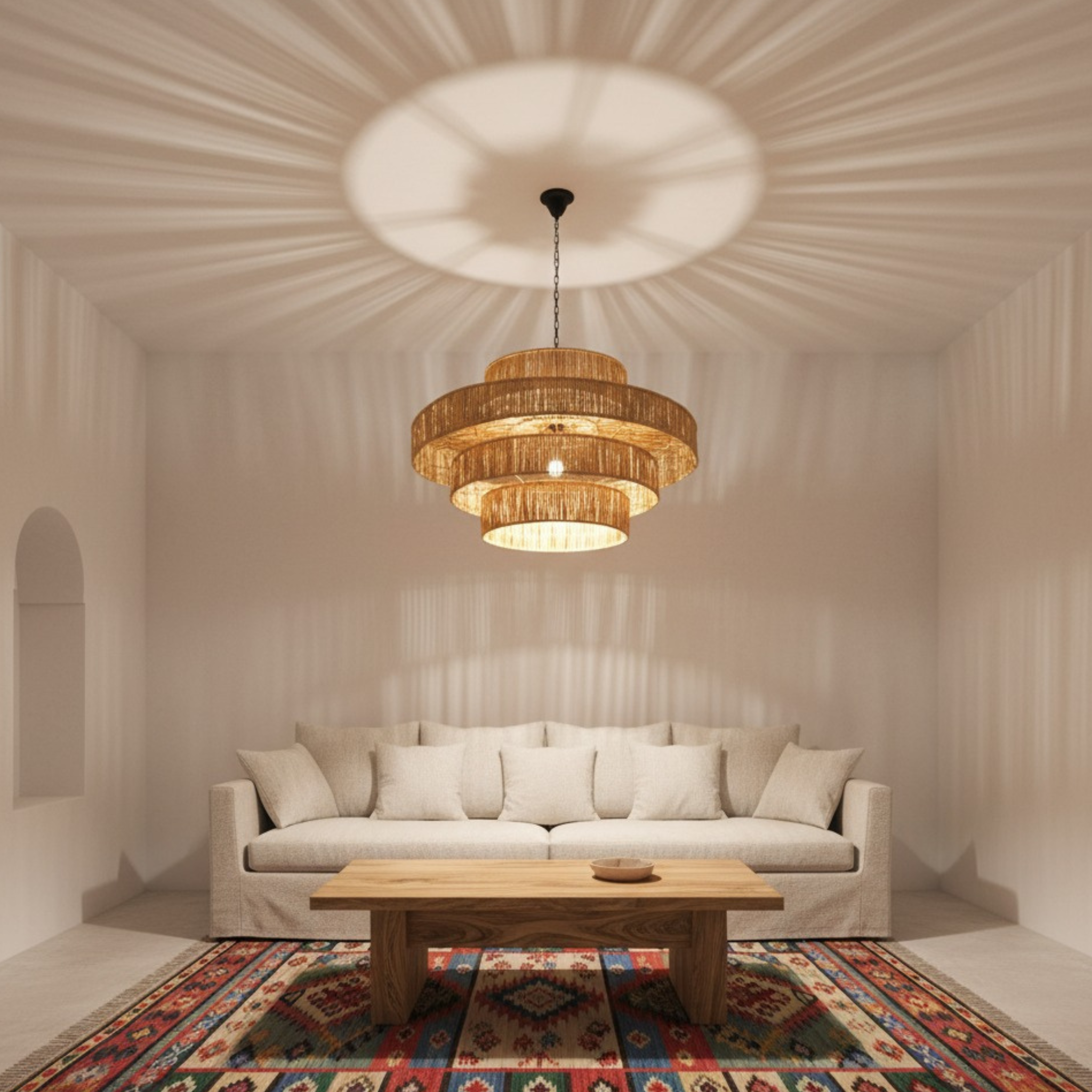 FayraPalm – Handgemaakte Palmier Hanglamp uit Tunesië