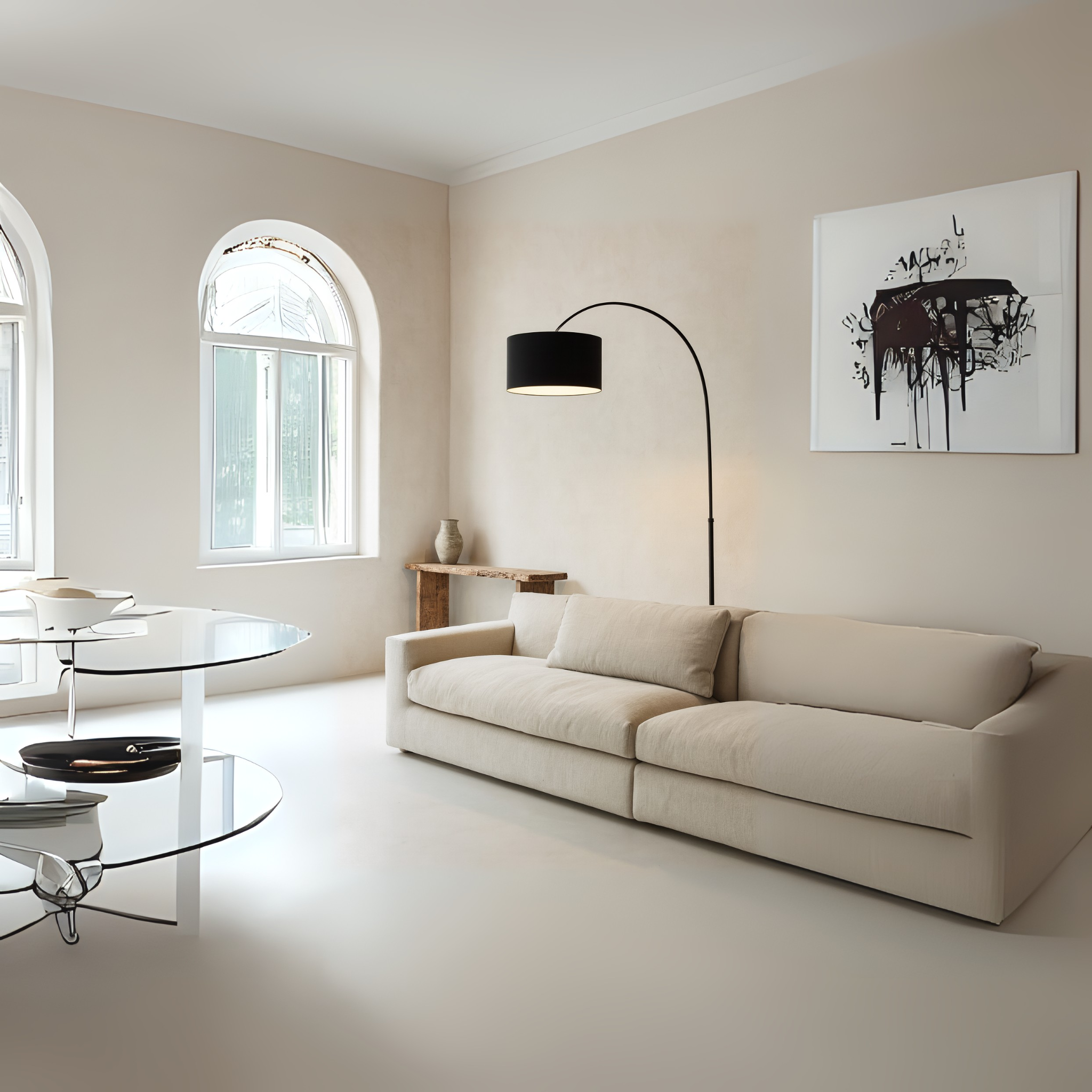 Arcus Noir Booglamp – Modern Design & Sfeervolle LED-Verlichting