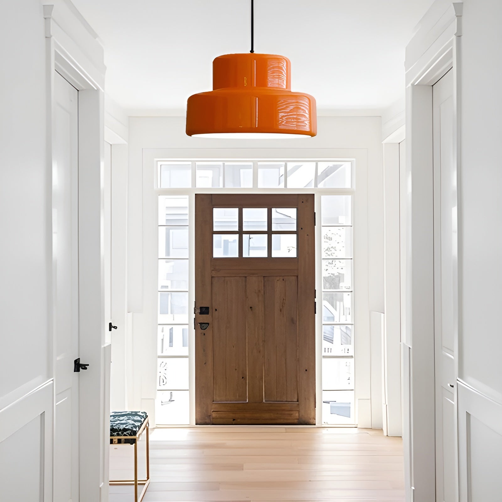 ArancioDome Hanglamp – Bauhaus Design in Levendig Oranje