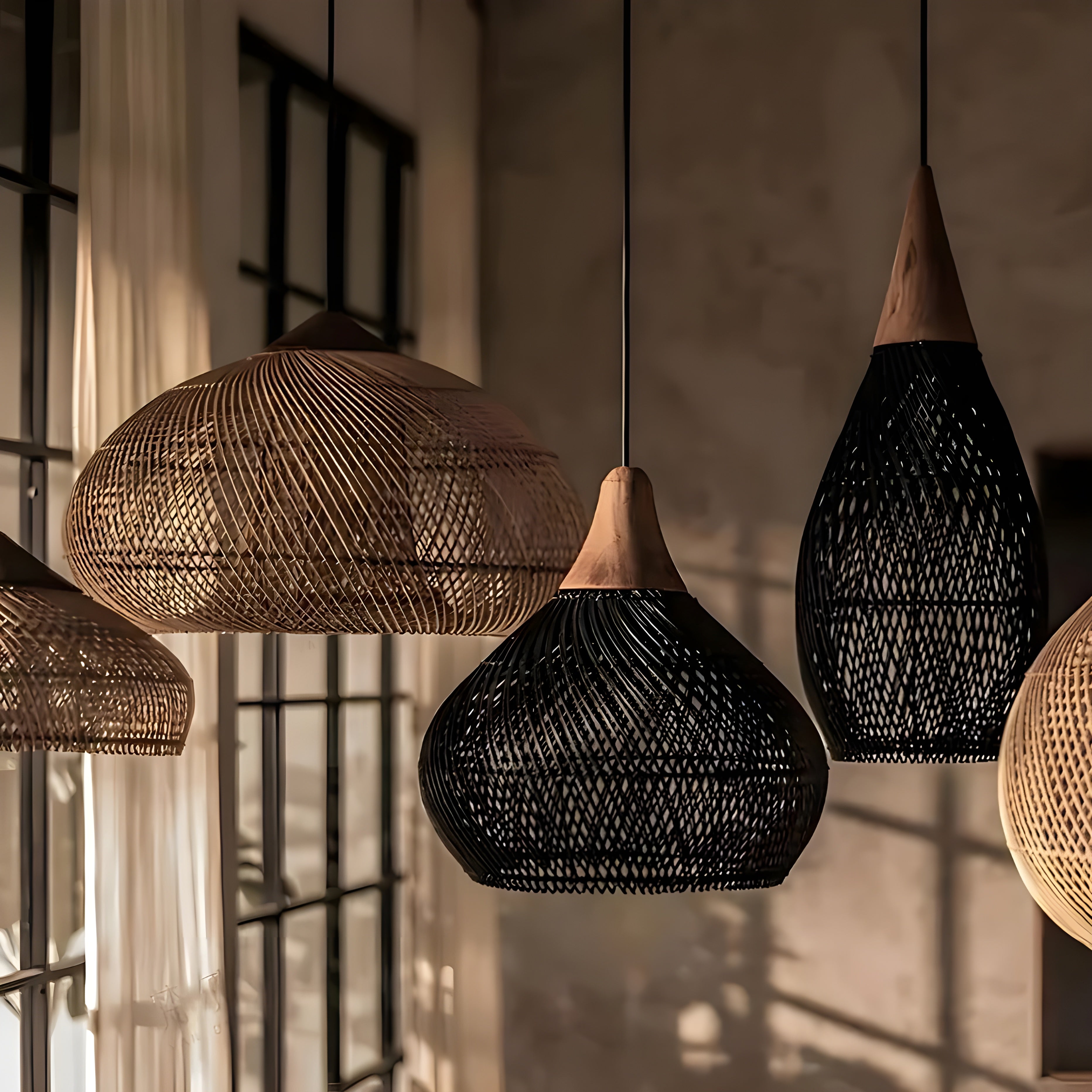 Naturalea Light – Handgemaakte Rotan Hanglamp met Warme Uitstraling