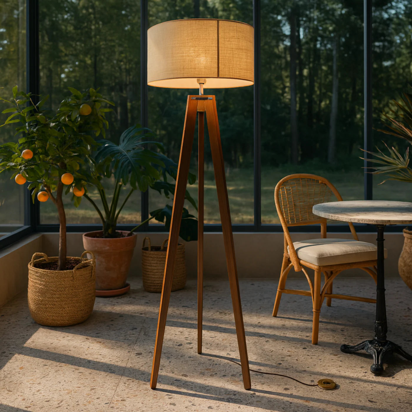 NordWood Tripod Lamp – Scandinavische Warmte & Tijdloos Design