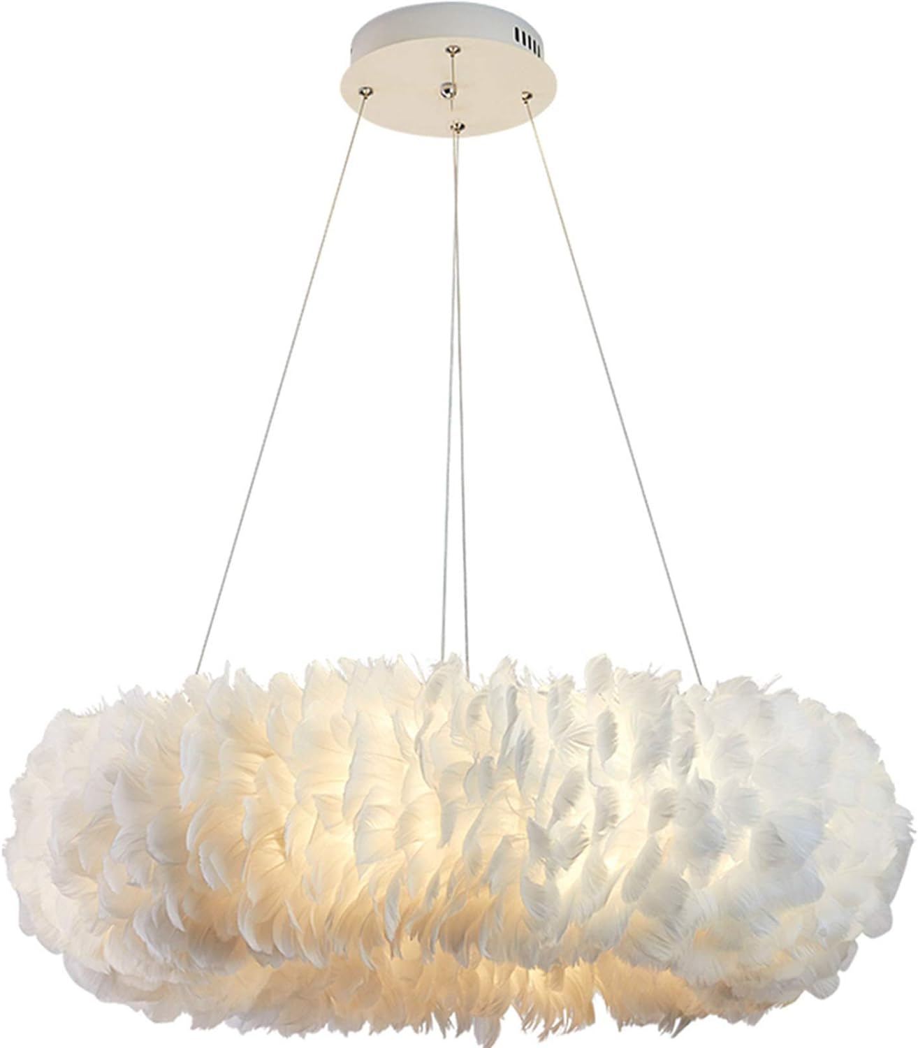 Fiora – Moderne Romantische Veer Chandelier