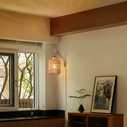 Natura weave Wandlamp – Handgeweven Boho Designlamp